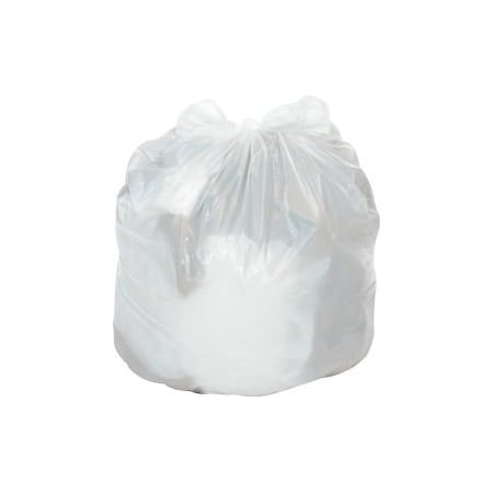 Napco Bag And Film GEC 153; Medium Duty White Trash Bags - 20 to 30 Gal, 0.7 Mil, 200 Bags/Case RST30367W